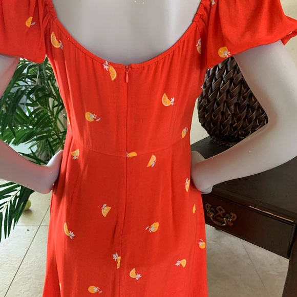 Astr The Label Nancy Dress - Atomic Orange - Picture 6 of 16